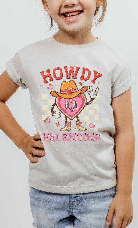 Howdy Valentine Kids Graphic Tee